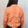 floral embroidered button down shirt (free size)