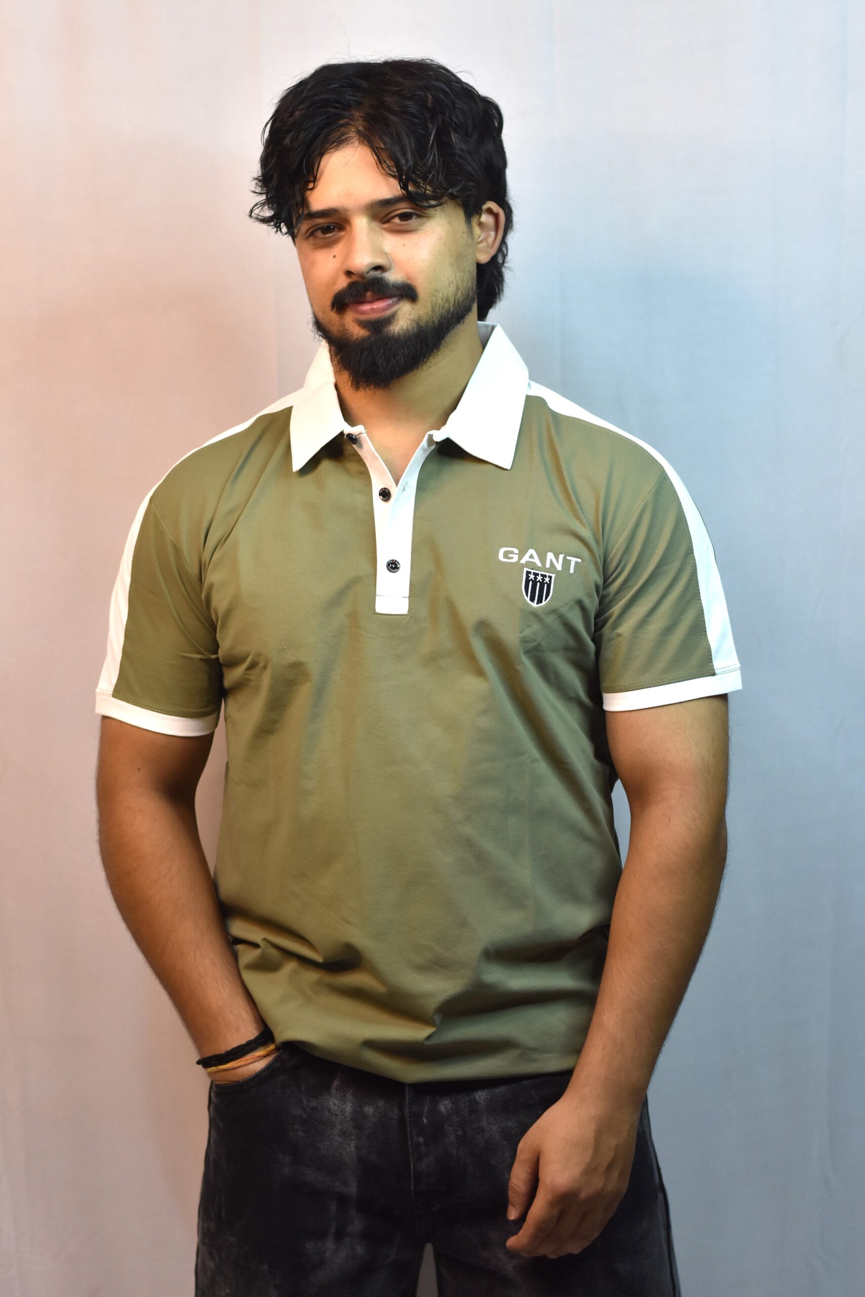 half sleeves men polo t shirt