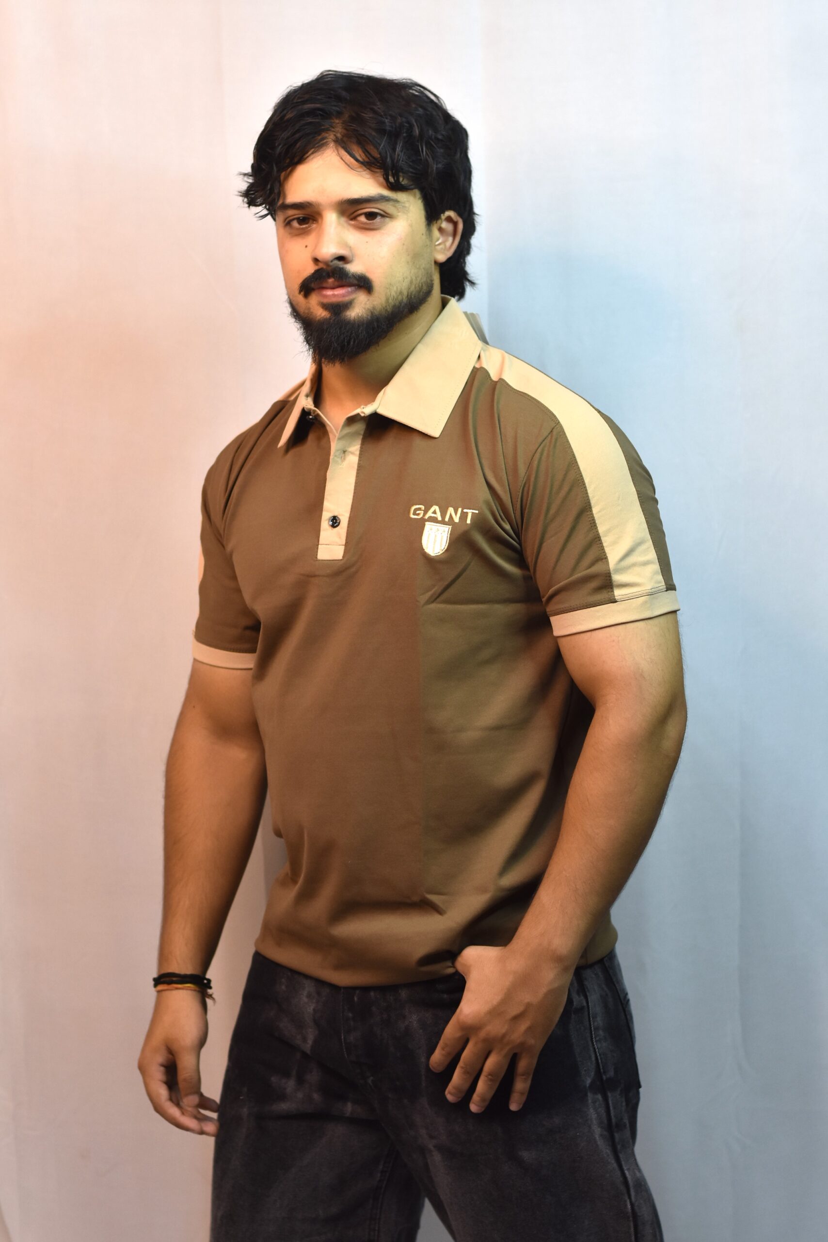half sleeves men polo t shirt