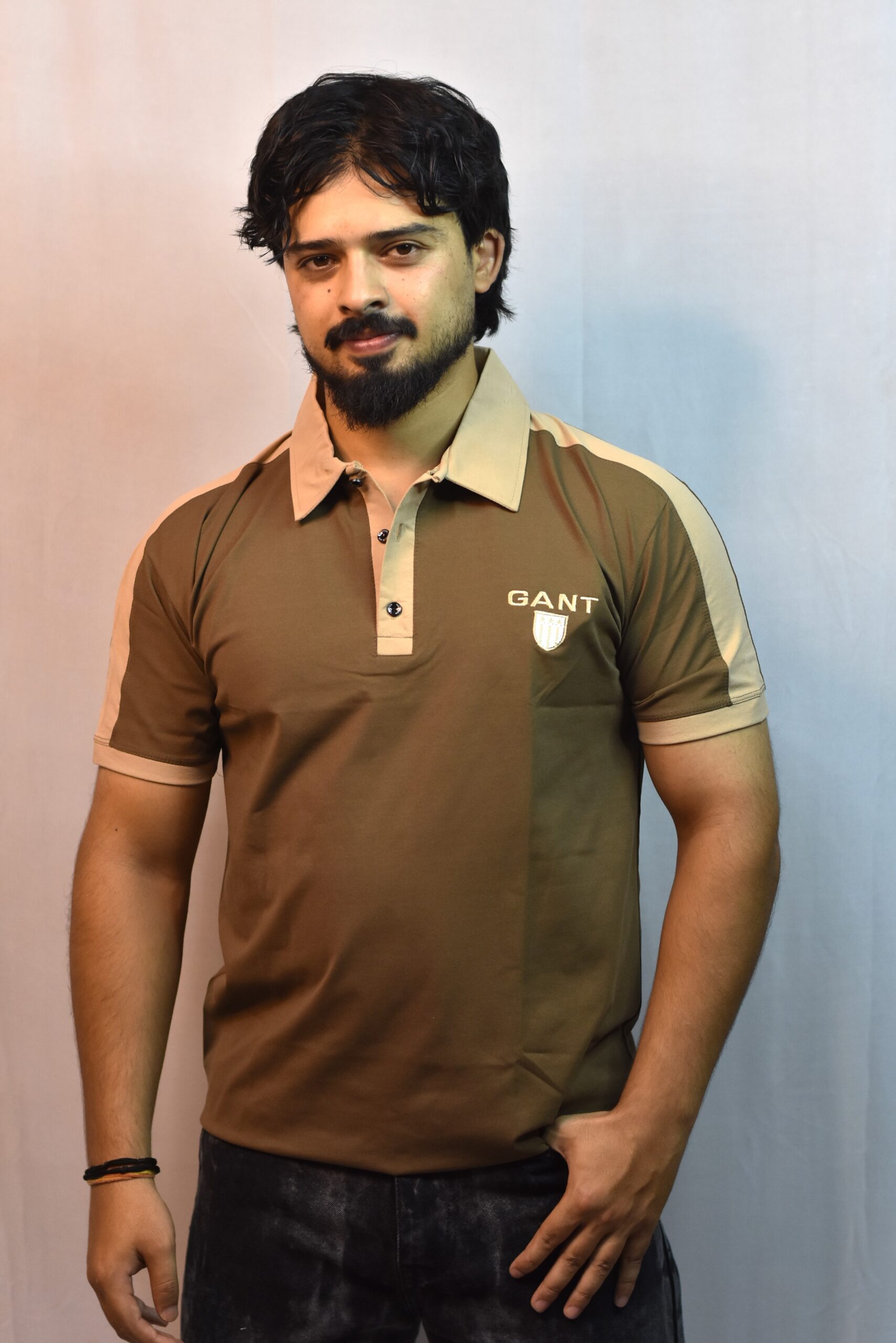 half sleeves men polo t shirt