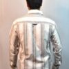 grey & white check shirt
